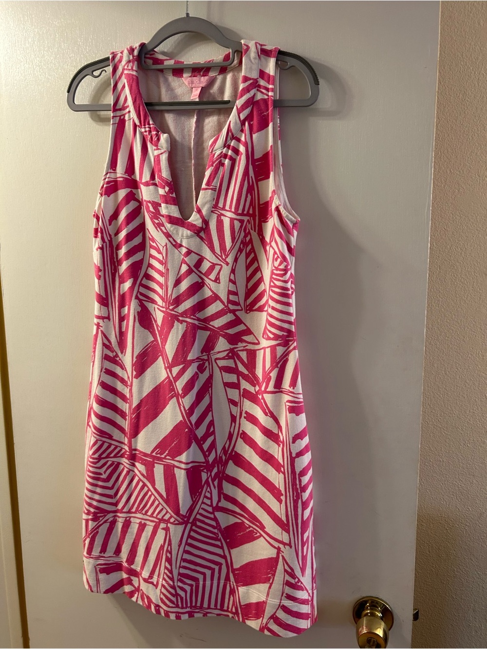 Lilly Pulitzer Pink and White Patterned Top